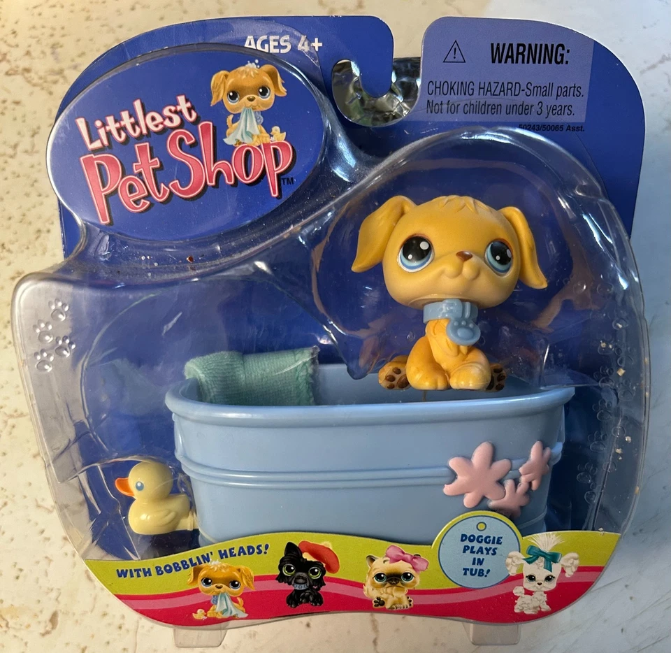 LITTLEST PET SHOP PORTÁTIL MASCOTA PERRO JUEGA EN BAÑERA-SIN ABRIR-2004 Foto 1 de 1