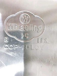 Vintage Wheeling I-C COP-R-LOY 8 Pfund 9 Blatt 14" x 20" sehr selten 29-30 Ga. - Bild 1 von 22