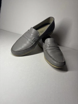 Мужские винтажные серые мокасины Florsheim 11 D сделано в Бразилии  - Изображение 1 из 4