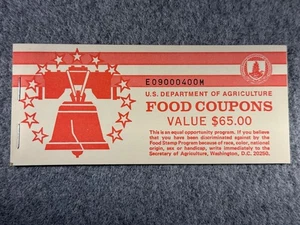 USDA Lebensmittelmarken Gutscheinbuch 65 $ Serie 1989 B ** komplettes Heft ** SPC1516 - Bild 1 von 4