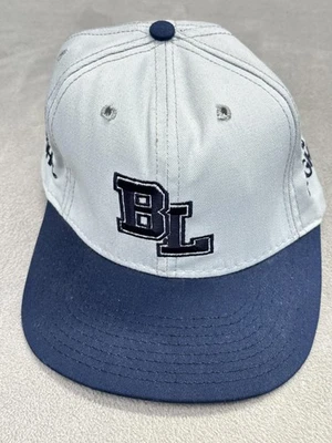 VINTAGE Bud Light Hat Cap Snap Back Gray Blue Mens Beer Advertising Made USA 90s - Image 1 of 4