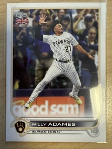 2022 Topps Willy Adames Milwaukee Brewers UK Edition - Picture 1 of 4