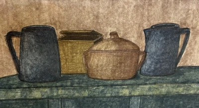 Impresión de Bellas Artes Naturaleza Muertos Edición Limitada Original Grande Firmada Antonio Samudio Regalo Raro Foto 1 de 4