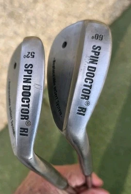 Spin Doctor RI Replaceable Insert System Wedges 52 & 60 RH Steel.  RH Very Good. - Image 1 of 4