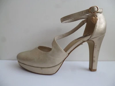 S.Oliver Women's Sandals Pumps Shoes Gold 24420 - Image 1 of 4