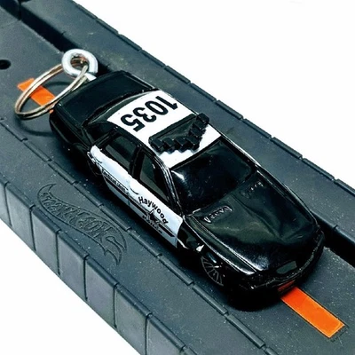 Maisto Fresh Metal Black White Haywood Police Tactical Unit Diecast Keychain LEO - Image 1 of 4