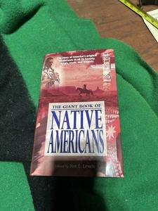 GIANT BOOK OF NATIVE AMERICANS by Jon E Lewis HCDJ Magpie Books Printed EU 2005 - Picture 1 of 5