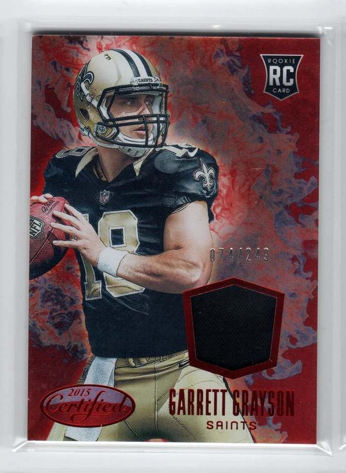 2015 Certified Scorching Swatches Mirror Red #SSGG Garrett Grayson /249 - Image 1 of 1
