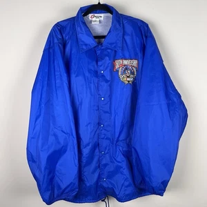 Vintage 1998 50th Anniversary Nascar Mens Blue Snap Front Jacket Size XXL - Picture 1 of 6