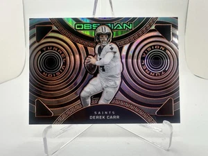 2023 Panini Obsidian #20 Derek Carr Tunnel Vision Electric Etch Orange #/65 - Picture 1 of 3