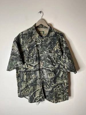 Cabelas Hunting Seclusion 3D Camo Camouflage Button Shirt Mens Size 2XL - Image 1 of 4