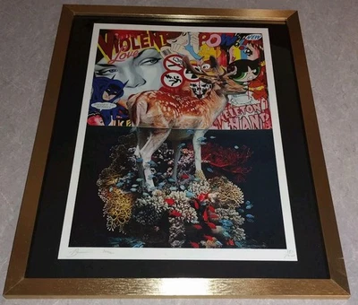 DEATH NYC ограниченное издание с подписью в РАМКЕ уличная художественная печать 45x32 см aqualisa X ben frost  - Изображение 1 из 4