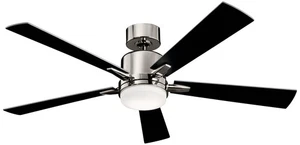 52" Kichler Lucian Polished Nickel LED Ceiling Fan with Wall Control - Picture 1 of 1