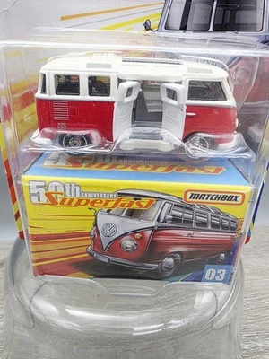 New 2019 MATCHBOX 50TH ANN.SUPERFAST! ‘59 VOLKSWAGEN 23 MICROBUS!  - Image 1 of 4