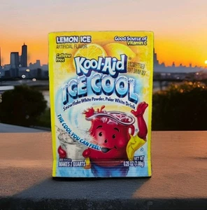 1 Rare Kool Aid Lemon Ice Drink Mix Ice Cool Single Nostalgia Props - Bild 1 von 9