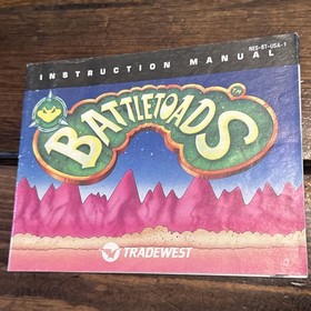 SOLO MANUAL DE INSTRUCCIONES NINTENDO BATTLETOADS NES