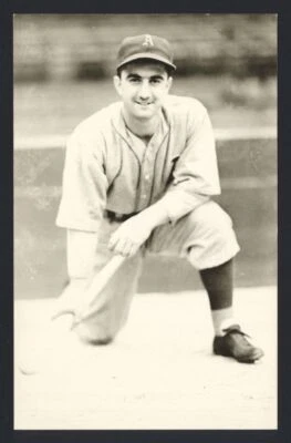 DARIO LODIGIANI Real Photo Postcard RPPC 1938 Athletics George Burke  - Image 1 of 3