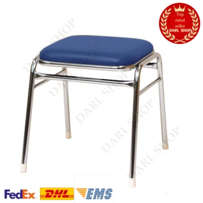 Arcade Stool Astrocity Blast City Game Center Chair Blue Vinyl Leather H43cm