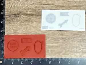 Stampin' Up! REAL LIFE Take Note Set of 4 Unmounted Unused Rubber Stamps, 2013 - Picture 1 of 3