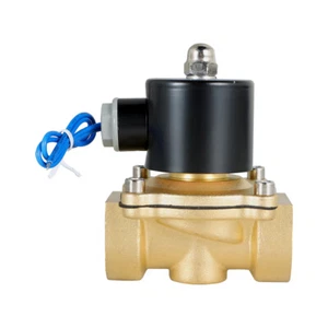Electroválvula eléctrica AC 110V 120V voltios NC 1" NPT latón agua aire gas - Imagen 1 de 6