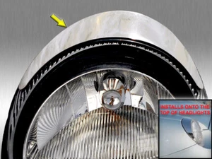 Borde de faros cromado inoxidable 2 piezas para Ford Thunderbird 2002-2006 - Imagen 1 de 1