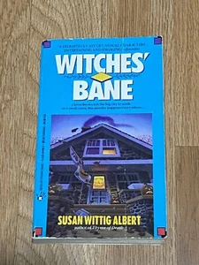 HTF - “Witches' Bane” by Susan Wittig Albert 1994 Vintage Paperback - Halloween - Picture 1 of 3