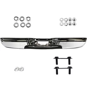 Rear Step Bumper Chrome For 1997-2003 Ford F-150 1997-1999 Ford F-250 Steel - Picture 1 of 11