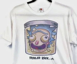 Rick Morty Tee T Shirt Boys Youth L Pickled Rick Streetwear Skate Cartoon - Picture 1 of 3