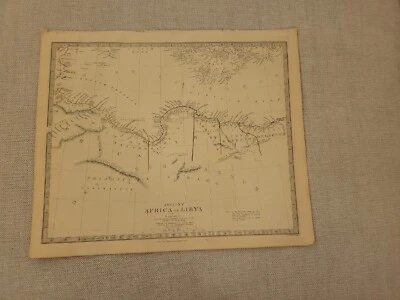 大型 1846 年古代非洲或利比亚地图集来自 Charles Knight 地图。  — 第 1/4 张图片