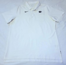 Nike Dri-Fit Penn State Nittany Lions ON FIELD white polo shirt Adult Men's XL