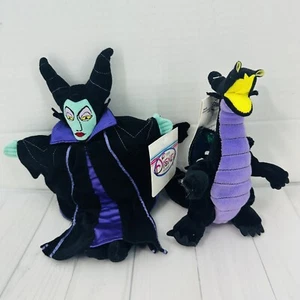 Disney Store Mine Bean Bag Plush Sleeping Beauty Maleficent and Black Dragon 7" - Picture 1 of 5