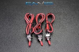 3 PCS ON OFF MINI TOGGLE SWITCH PRE WIRED 20 IN 3 AMP 250V 6A 125 VAC IBMTS - Picture 1 of 6