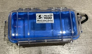 Pelican 1030 - Micro Case Series - Clear / Blue - Picture 1 of 9