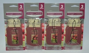 12 YANKEE CANDLE BLACK CHERRY CLASSIC CAR JAR AIR FRESHENER CLOSET HANGING LOT - Picture 1 of 8