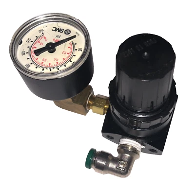 Numatics R12R-02P  regulator - 1/4 NPT ports - 125 PSI - Image 1 of 4