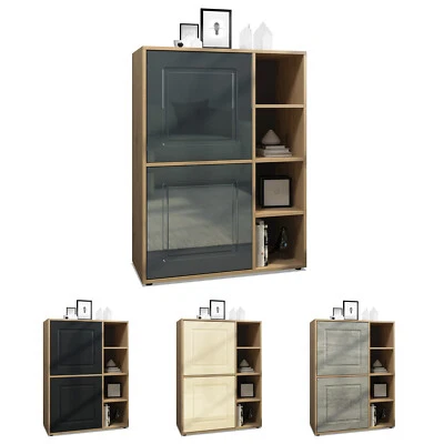 Highboard Sideboard Kommode Landhaus NOAH V1 Eiche Artisan - Hochglanz&Naturtöne - Bild 1 von 4