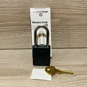 Master lock 410 BLK Black Lock Out Thermoplastic Locks Set Of 6 - Picture 1 of 2