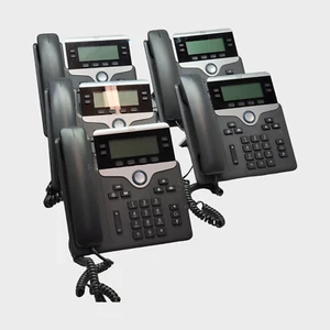 Cisco 7841 CP-7841-K9 VoIP Phone With Stand 4 Line Display Phone Lot of 5 - Picture 1 of 5