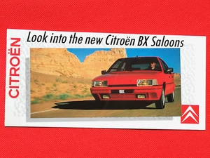 1986 CITROEN BX SALOONS Sales Brochure - BX 19GTi DTR BX 16TRS RS BX 14E - Picture 1 of 5
