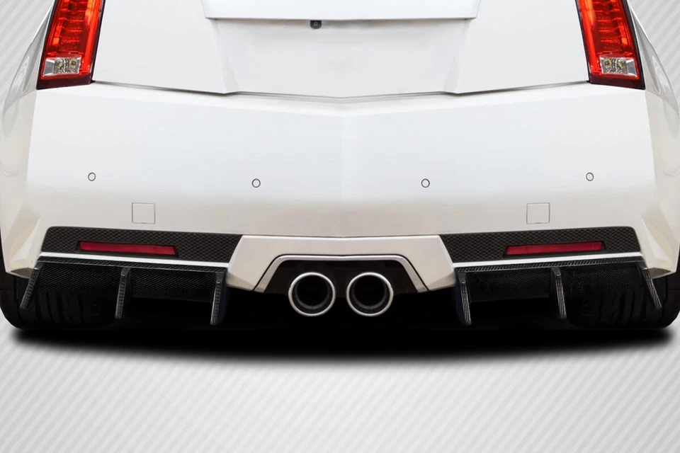 For 2011-2015 CTS-V Coupe Carbon Creations GT Tuning Rear Diffuser - 2 Pieces - Image 1 of 1