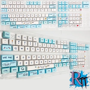 127Pcs/Set Blue Rabbit Full Size Key Caps PBT Keycaps Mechanical Keyboard XDA - Picture 1 of 13
