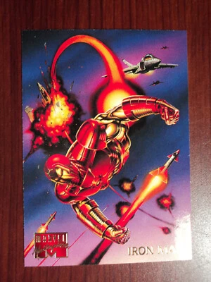 1995 MARVEL MASTERPIECES - BASE CARD - IRON MAN # 53  ( PACK FRESH ) - Image 1 of 4