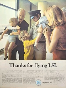 Lear Siegler Airline Aviation Products Soldier Homecoming Vintage Print Ad 1969 - Imagen 1 de 4