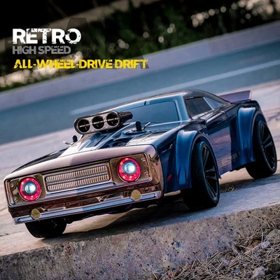 1:16 RC Car 2.4G 4WD 35KM/H Toy Drift Muscle Car Vehicle for Girls Boy - Image 1 of 4
