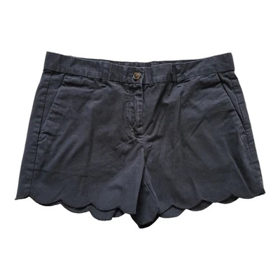 Pantalones cortos Gap dobladillo festoneado negros 100 % algodón tiro medio para mujer 4 Foto 1 de 4