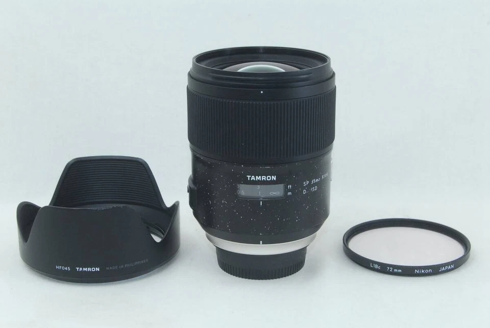 Tamron SP 35mm F/1.4 DI USD SP EF Mount Prime Lens With hood from JAPAN USED - Image 1 of 4