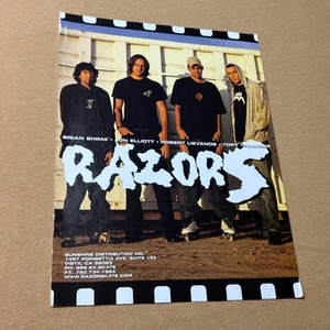 Skate AD Rare Brian Shima Elliot Aggressive Skating 10.5” X 8 Ad Y2K Razors Team - Picture 1 of 8