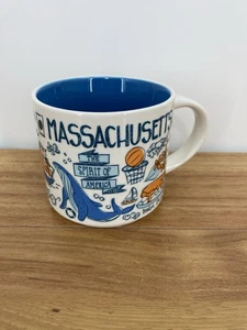 Massachusetts Starbucks Been There Serie Kaffeebecher Tasse 14 Unzen Blau Hummer Neu mit Etikett - Bild 1 von 7