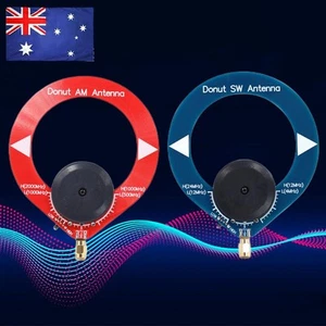 Donut Antenna AM MW/SW MW Shortwave Antenna Portable Mini Loop Antenna for Radio - Zdjęcie 1 z 21