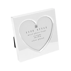 Picture Frame Heart Frame Heart Shape Silver 10 Cm Wedding Gift Heart - Picture 1 of 8